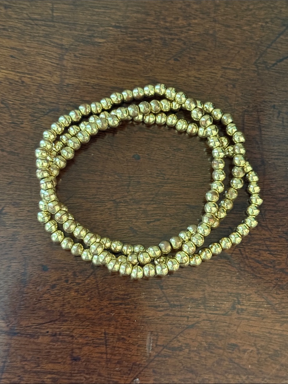 Gold Beaded Stretch Bracelet Set - Women Jewelry